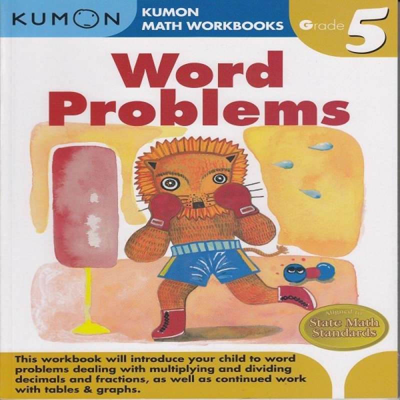 Promo buku anak kumon grade 5 word problems diskon 50 di seller