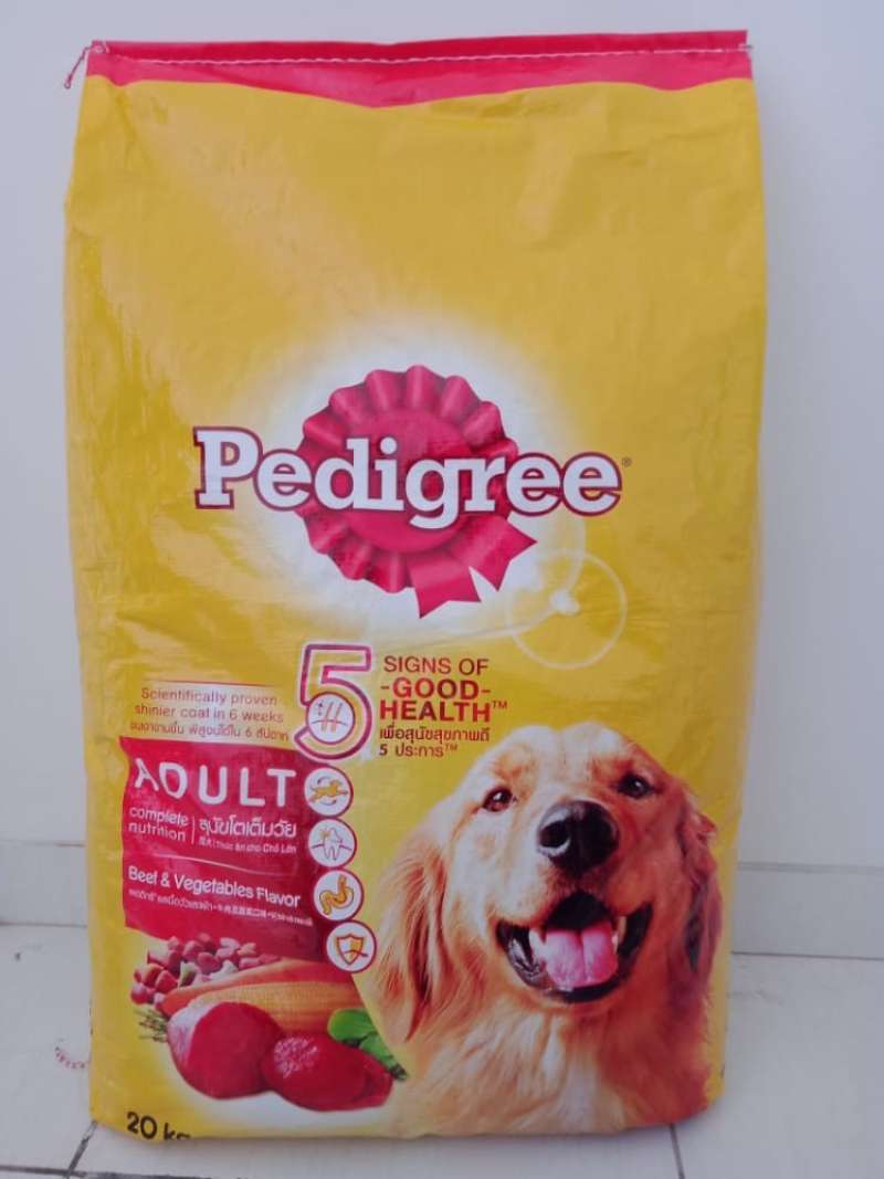 Dog Food Pedigree Adult BEEF 20kg Makanan Anjing Dewasa