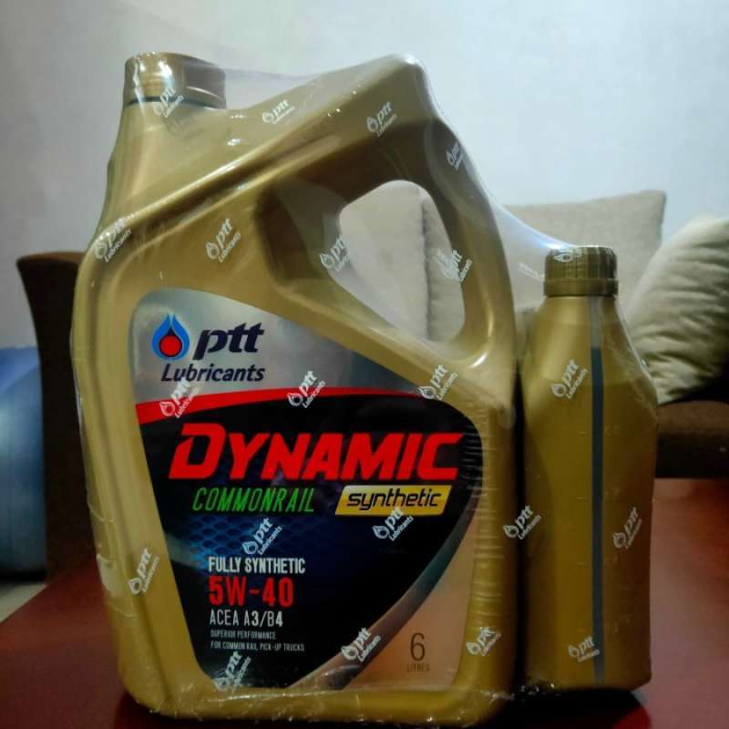 Promo Ptt Lubricants Dynamic Commonrail Synthetic 5W40 Acea A3/B4 7 ...