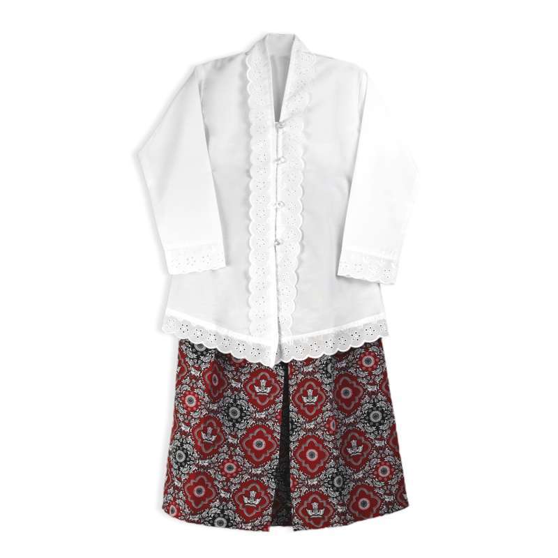 Jual Baju Kebaya Sunda Motif Batik Anak Nasional Bahan Katun Bsy Super