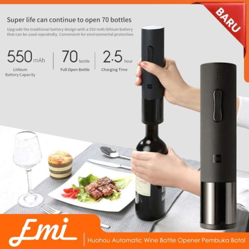 Promo Mijia Huohou Automatic Wine Bottle Opener Pembuka Botol HU002