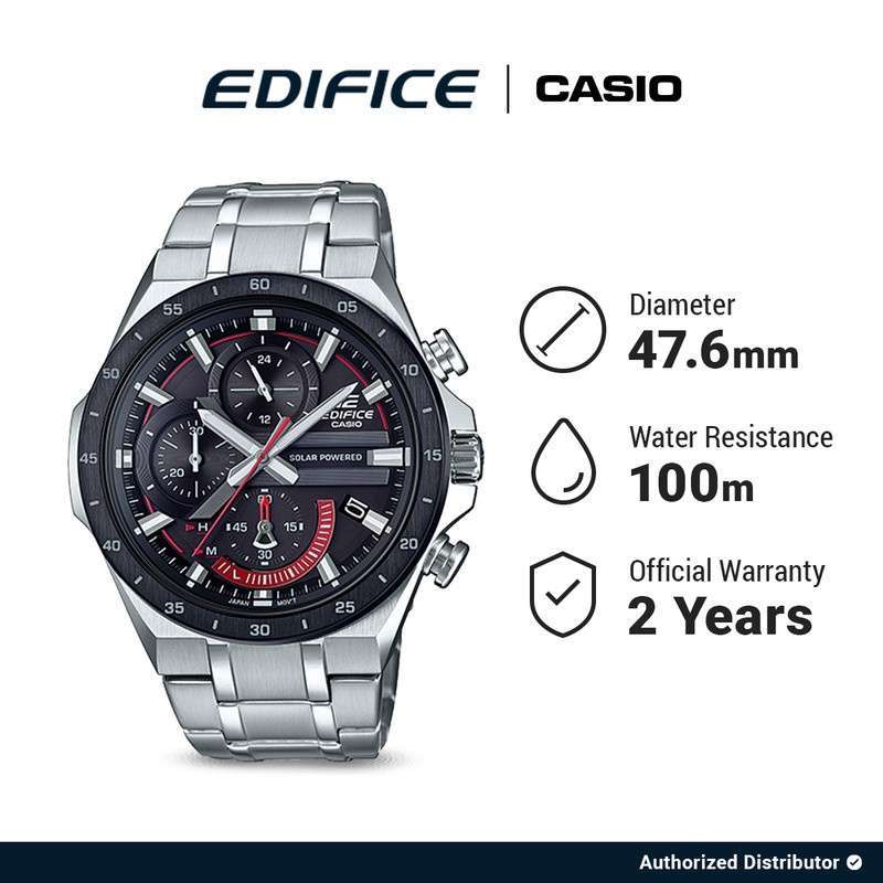 Casio Jam Tangan Pria Edifice EQS 920DB 1AVUDF Original Analog Silver