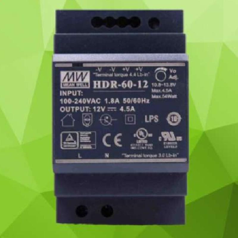 Promo Hdr6012 Din Rail Power Supply Mean Well 5a 12vdc Diskon 26