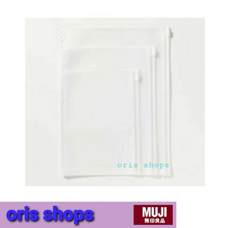 Jual MUJI Eva Zip Binder Case Clear Binder Kantong File di Seller Supermart Market