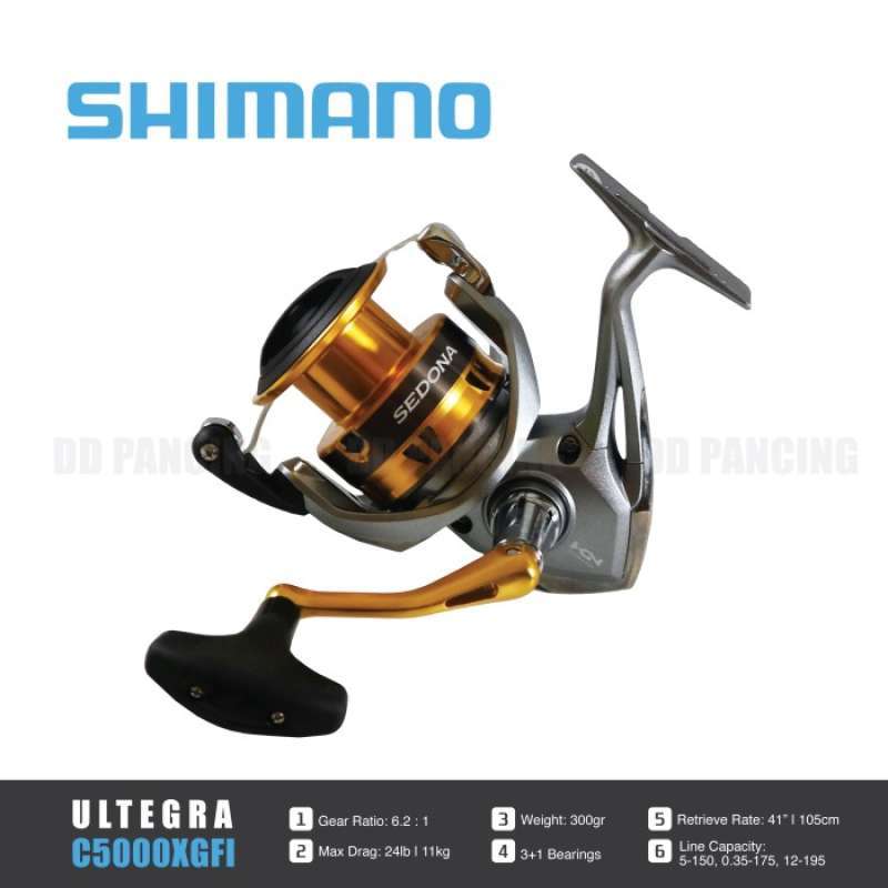 Promo Reel Spinning Shimano Sedona C5000xg Fi Diskon 23% Di Seller