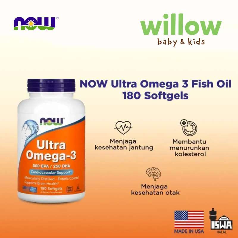 Jual Multivitamin - Now Ultra Omega-3 500 EPA 250 DHA - 90 Softgels di ...