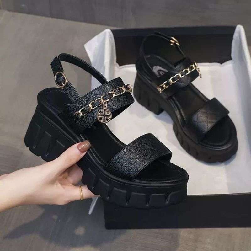 Sandal wedges korea discount
