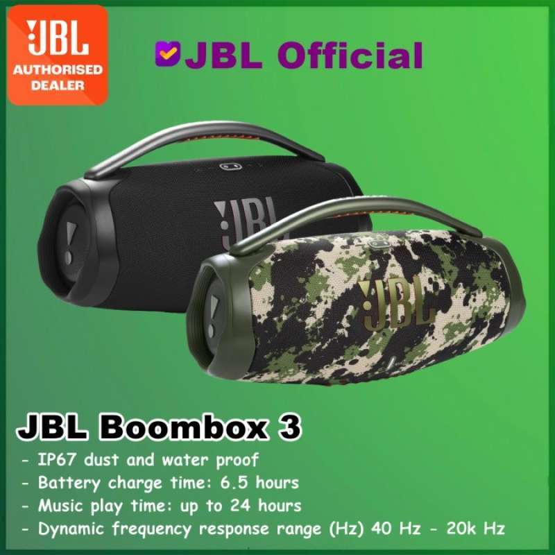 Promo JBL BOOMBOX 3 PORTABLE WIRELESS BLUETOOTH SPEAKER BOOMBOX3 BOOM