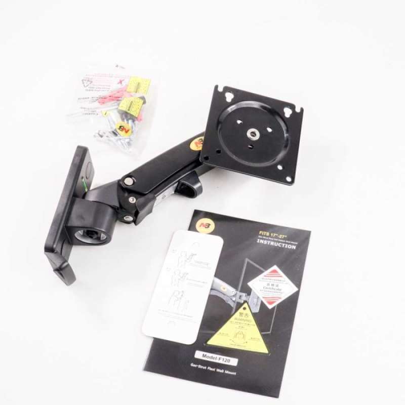 Promo Universal Monitor Arm Wall Mount Bracket Vesa Mount 17-27 Inch Nb ...
