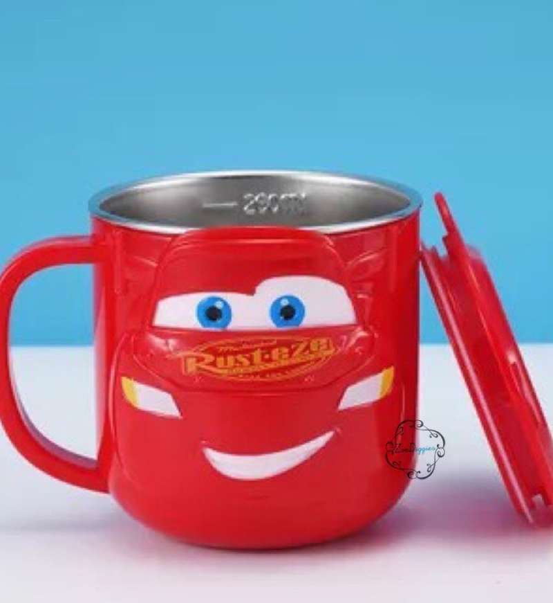 Promo GELAS MINUM ANAK SERI KARAKTER 1 LUCU STAINLESS BPA FREE LORENA