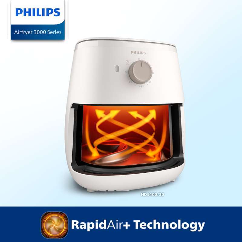 Jual Philips Air Fryer 800 Watt L] Hd9100/20 With Rapid Air