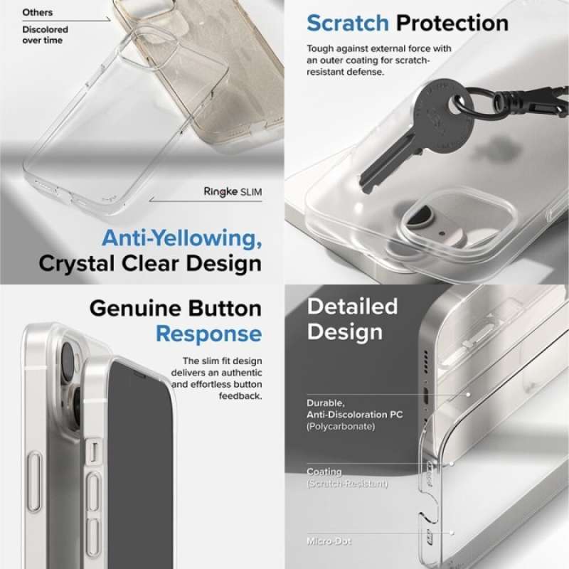 thumbnail interactive-video image 1 of Ringke Fusion Clear Matte Case For IPhone 14/13/12/11 Series - Shockproof Protective Case 1 of 12