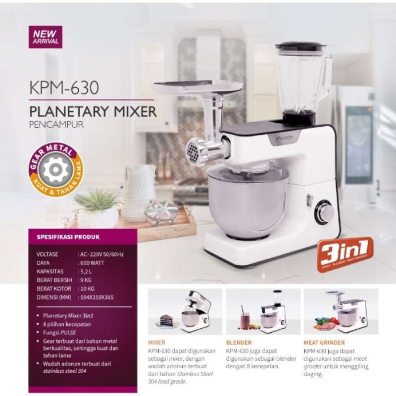 Jual Kirin mixer KPM 630 mixer roti kirin di Seller