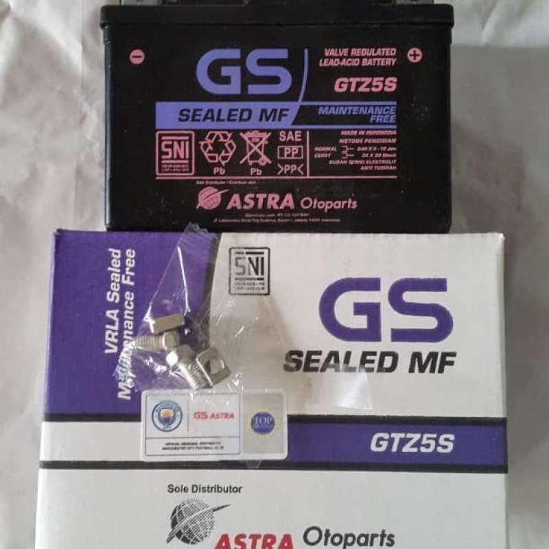 Promo AKI ACCU MOTOR HONDA REVO BLADE CS1 KIRANA GS ASTRA GTZ5S MF