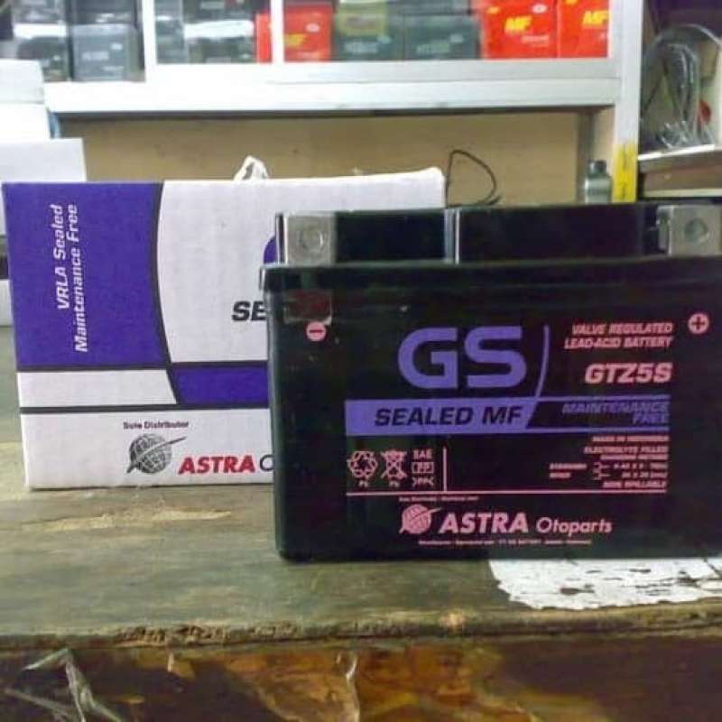 Promo AKI ACCU MOTOR HONDA REVO BLADE CS1 KIRANA GS ASTRA GTZ5S MF