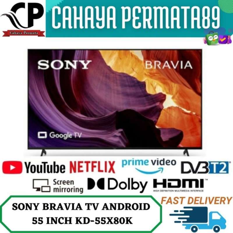 Promo Sale Sony Bravia Kd-55X80K Google Tv 55 Inch X80K Kd55X80K Bukan ...