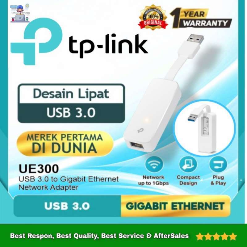 Promo USB to Lan TP-Link USB 3.0 to Gigabit SuperSpeed Ethernet Adapter ...