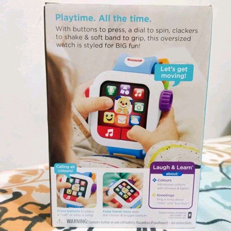 Jual Pretend Play Fisher Price Time To Learn Smartwatch Mainan