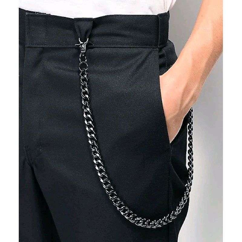 Stephanie Basic Chain Belt Pants Rantai Celana Rantai Jeans Denim Rantai  Dompet Retro Punk Hiphop