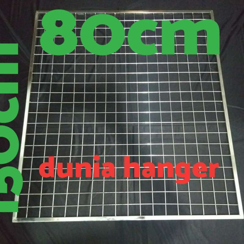 Promo Ram besi display gantungan aksesoris 80x150 cm Diskon 25 di