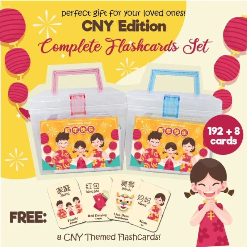 Promo 200 KARTU Paket Hampers Kado Imlek Flashcards Anak Busy Little