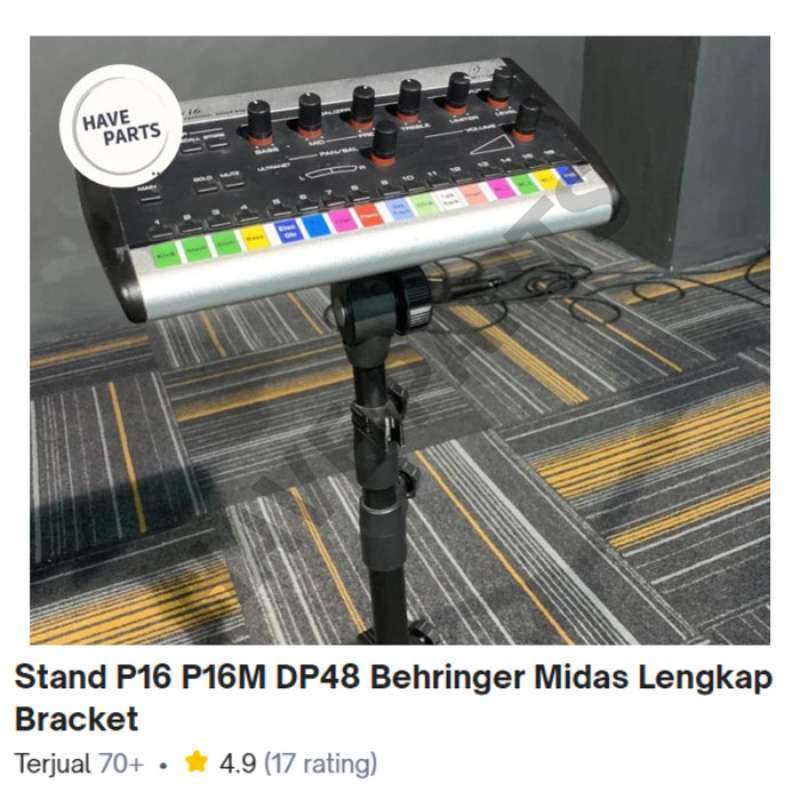 Promo Stand P16 P16m Dp48 Behringer Midas Lengkap Bracket