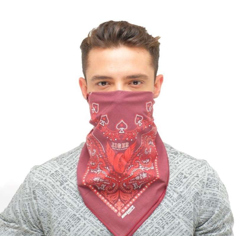 EIGER BANDANA SLAYER MOTO GARAGE MARUN