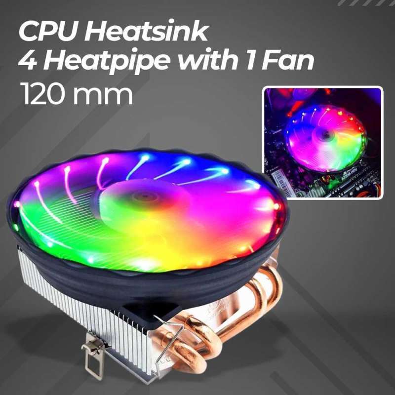 Video Coller Rgp Jual Snowman Cpu Heatsink 4 Heatpipe Led Rgb With 1 Fan 120 Mm M400 ...