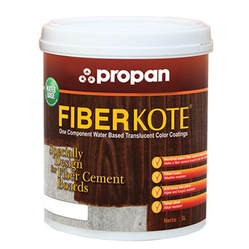 Promo Cat Propan Fiberkote 1 Liter - Cat Fiber Semen - Cat Grc Diskon