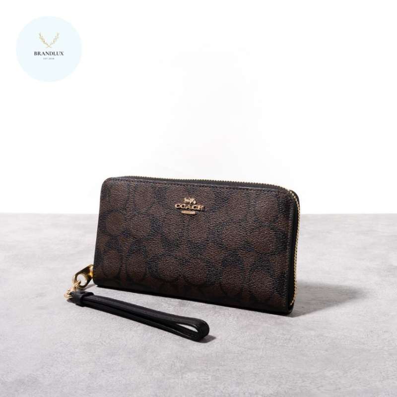HOT Coach Wallet Zip Around Dompet Coach Wallet Zip Around