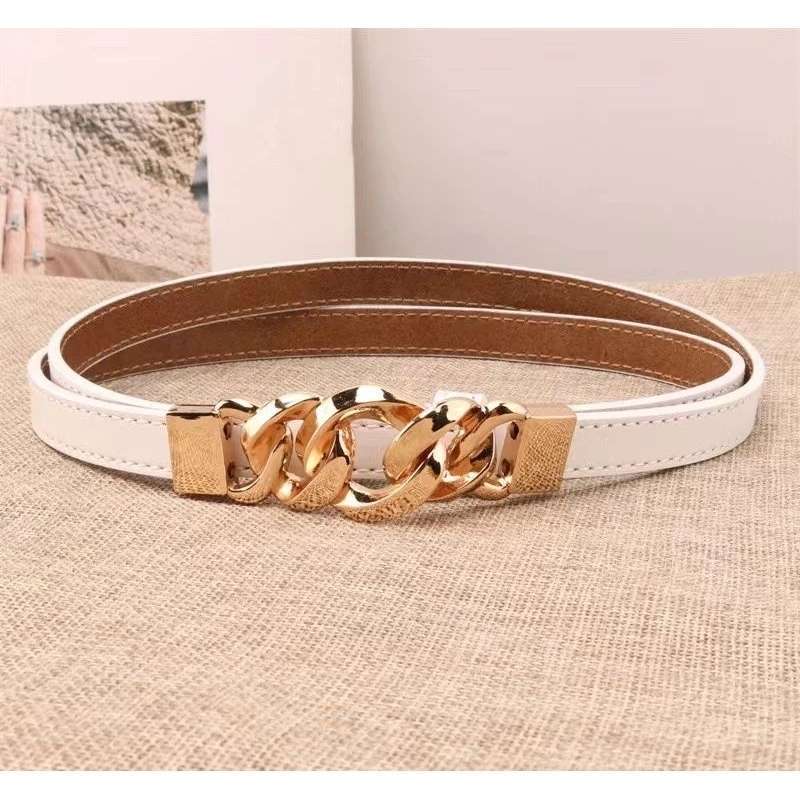 Belt Adjustable Wanita Kekinian Ikat Pinggang Gesper Wanita Terbaru Kepala  Logam