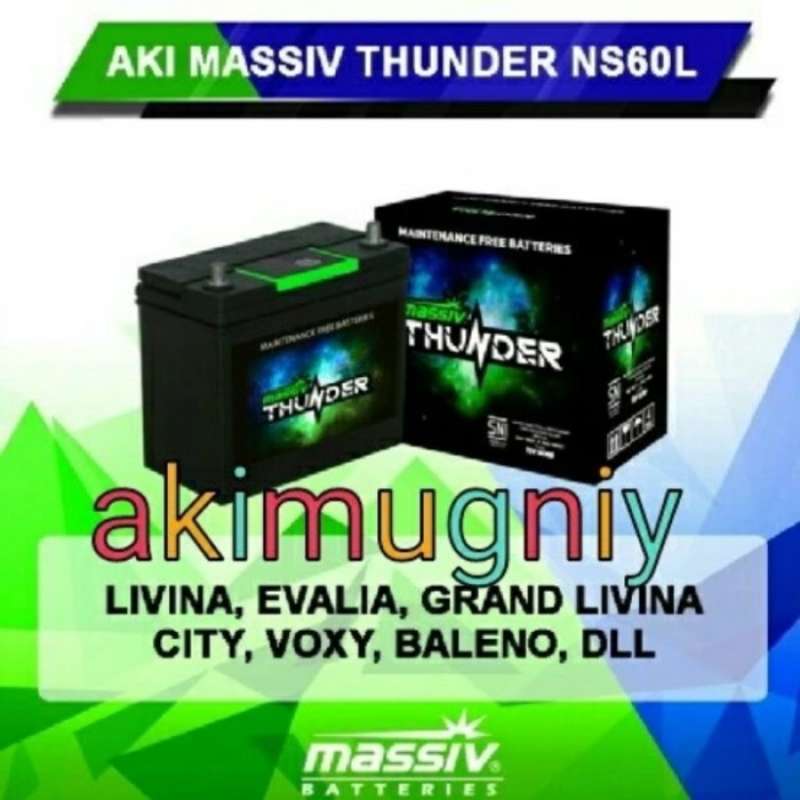 Promo Aki Ns60l Mf 46b24l 12v 45ah Livina Evalia Ertiga Gs Incoe Ns