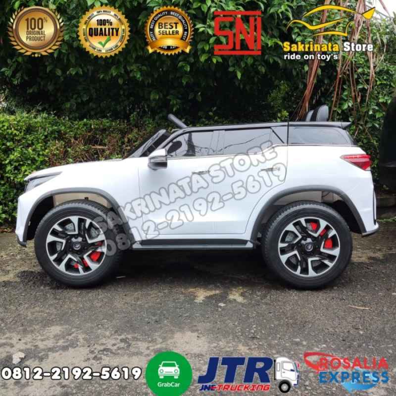 FORTUNER WHITE REMOTE CONTROL PMB 7588 MAINAN MOBIL AKI ANAK