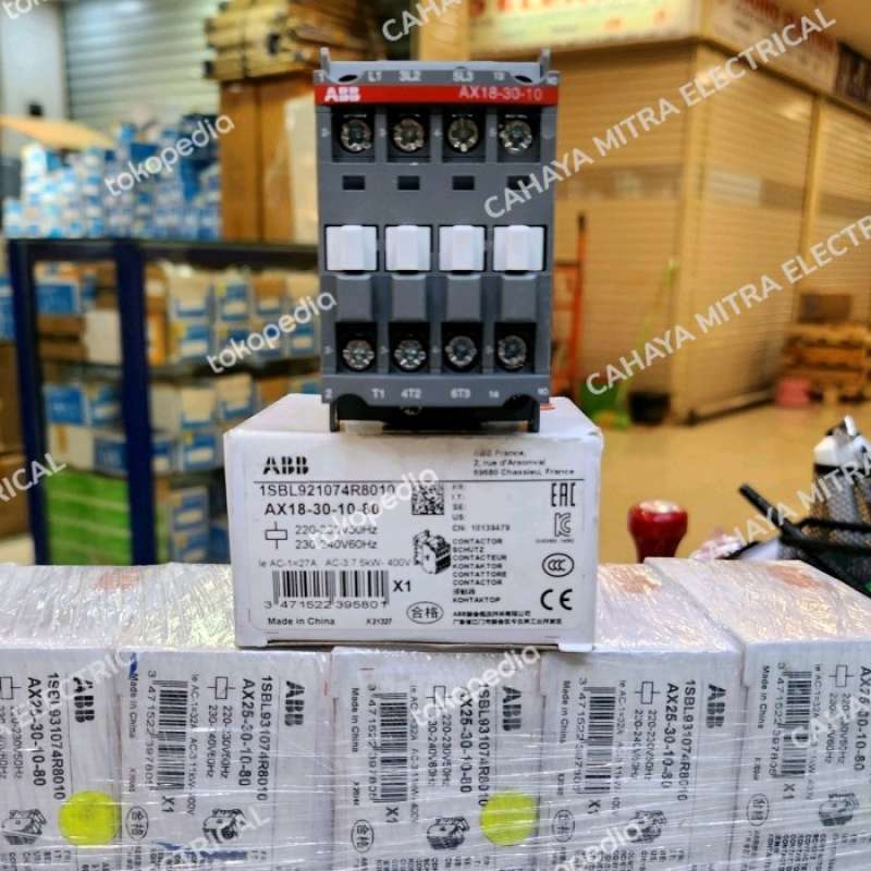 Promo Contactor / Kontaktor Abb Ax18-30-10-80 220v Diskon 23% Di Seller ...
