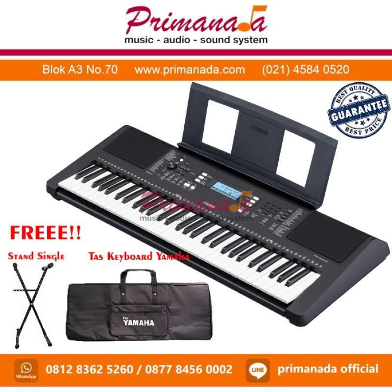 Promo Yamaha Psr E373 Keyboard Portable E 373 Bonus Stand Diskon 33% Di ...