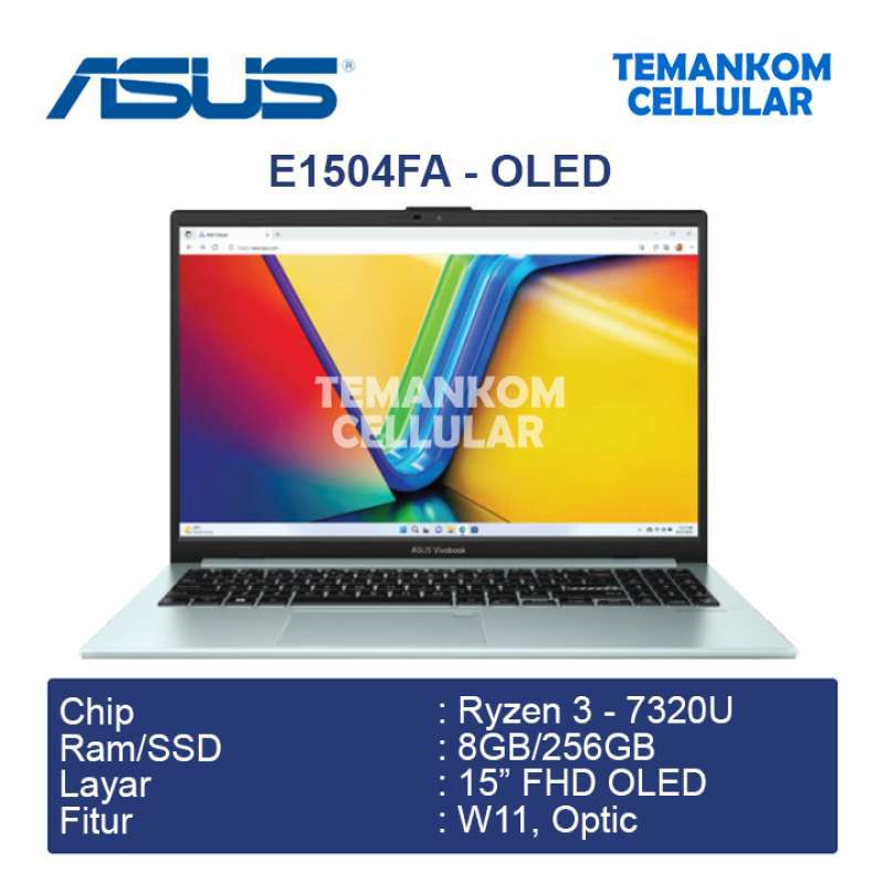 Jual Laptop Asus Vivobook Go 15 E1504fa Oled323 Amd Ryzen 3-7320u