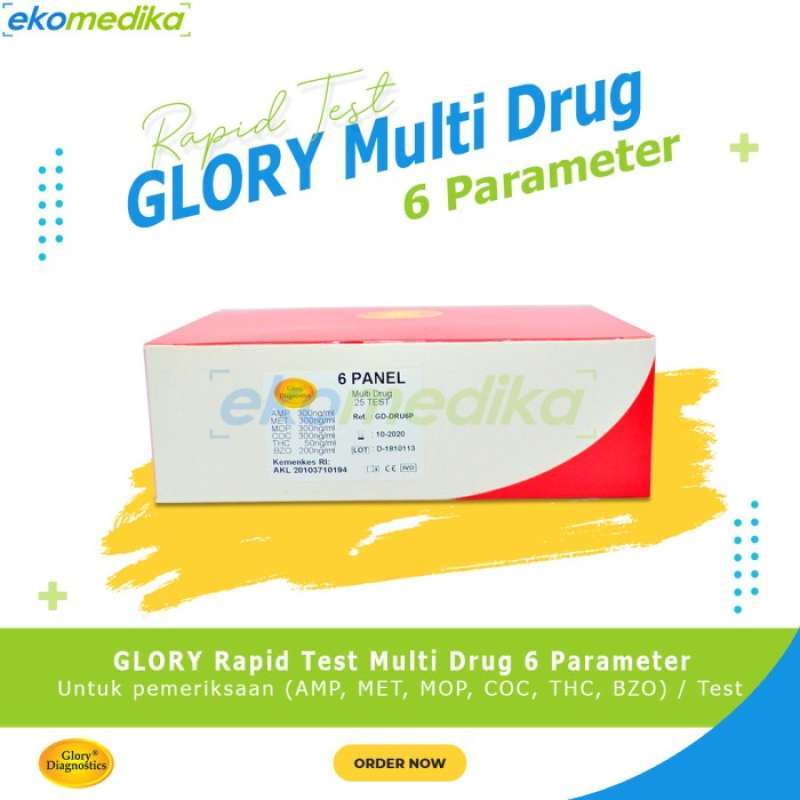 Multi 6 Promo Test Narkoba- 6 Parameter / Multi 6 / Drug Test Glory Isi 25 Test ...