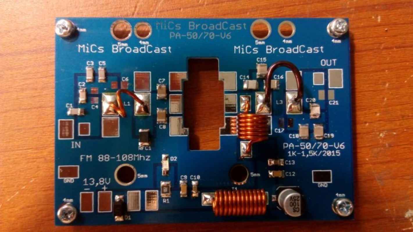 Jual Pcb Pa 70 Plus Komponen Untuk Boster Pemancar Fm Promo Murah Bagus