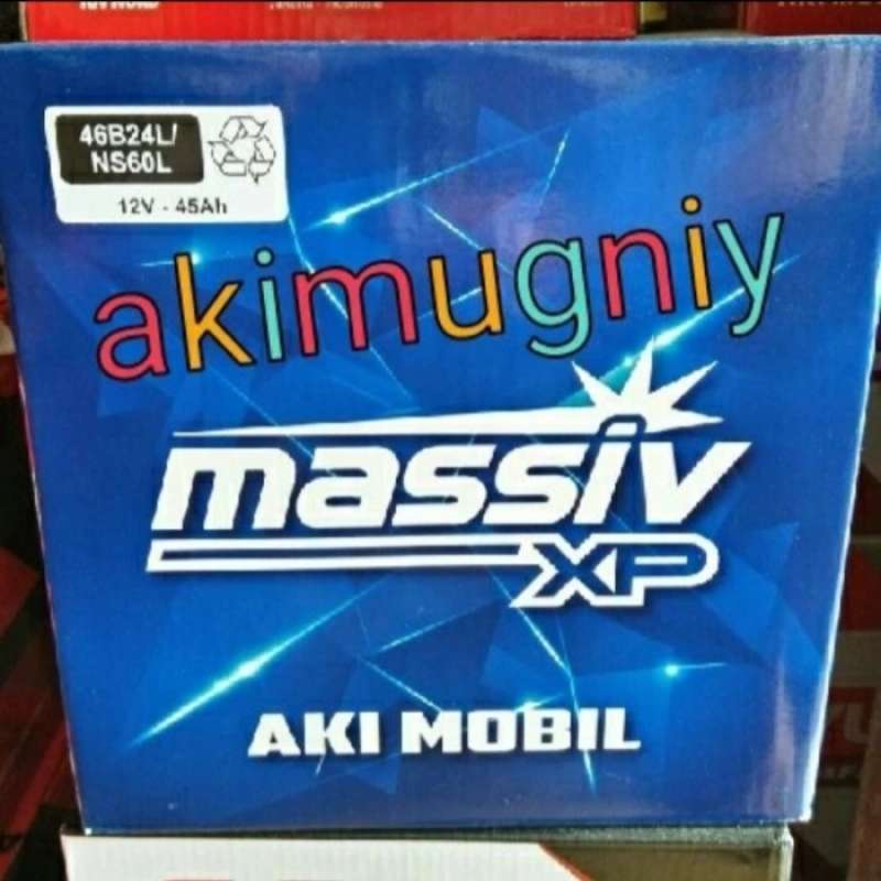 Promo Aki Ns60l Massiv Xp Basah 46b24l 12v 45ah Yuasa Gs Incoe Diskon