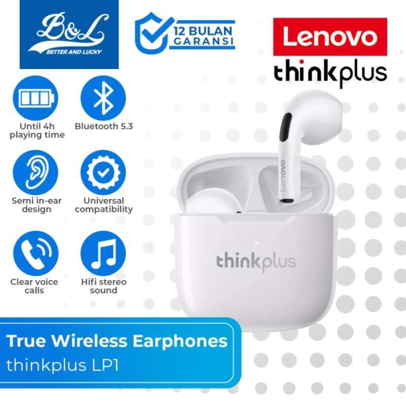 Wireless Bluetooth Earphones Lenovo Livepods Lp1 True Wireless