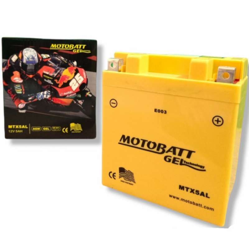 Promo Aki Motor Vespa Corsa Matic Motobatt Mtx5al Diskon 23% Di Seller