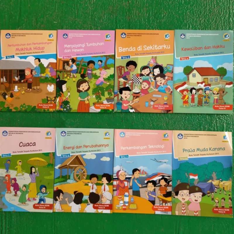 Promo Paket Lengkap Buku Tematik Kelas 3 Tema 1,2,3,4,5,6,7,8 Total 8 ...