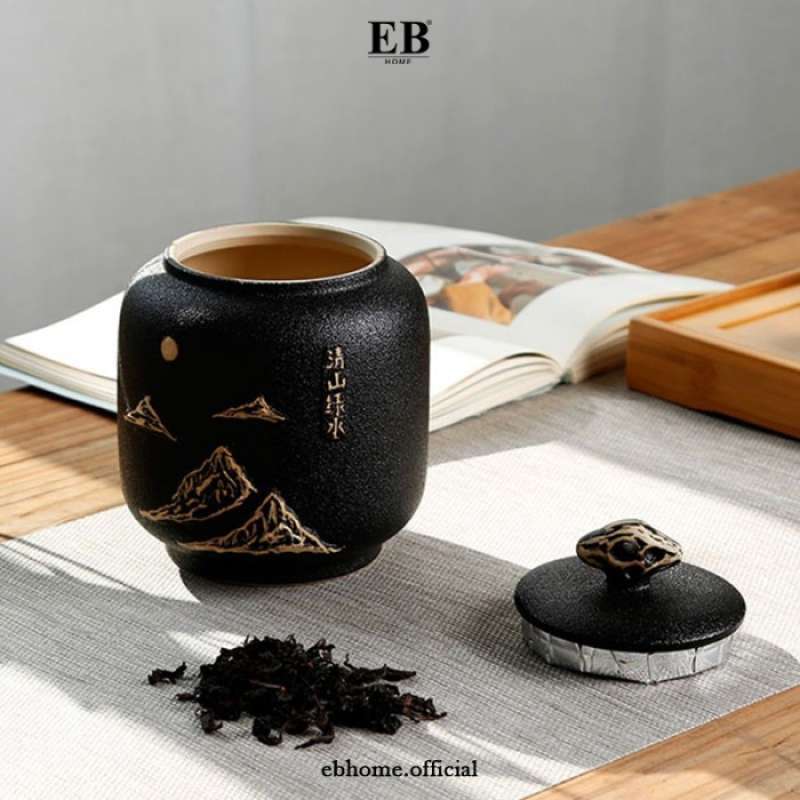 Promo Tempat Daun Teh Keramik Jar Canister Tea Leaves Diskon 23% Di ...