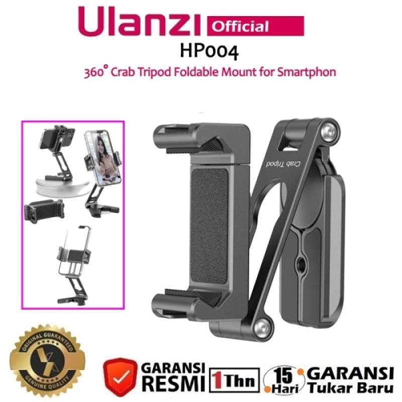 Jual Ulanzi Hp004 Foldable Crab Vlog Tripod Smartphone Holder Mount Di