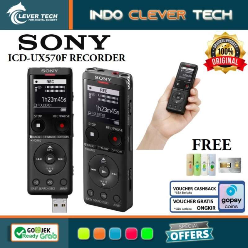 Jual Sony Voice Recorder Icd Ux570f / Ux 570 F / Ux 570f Perekam Suara