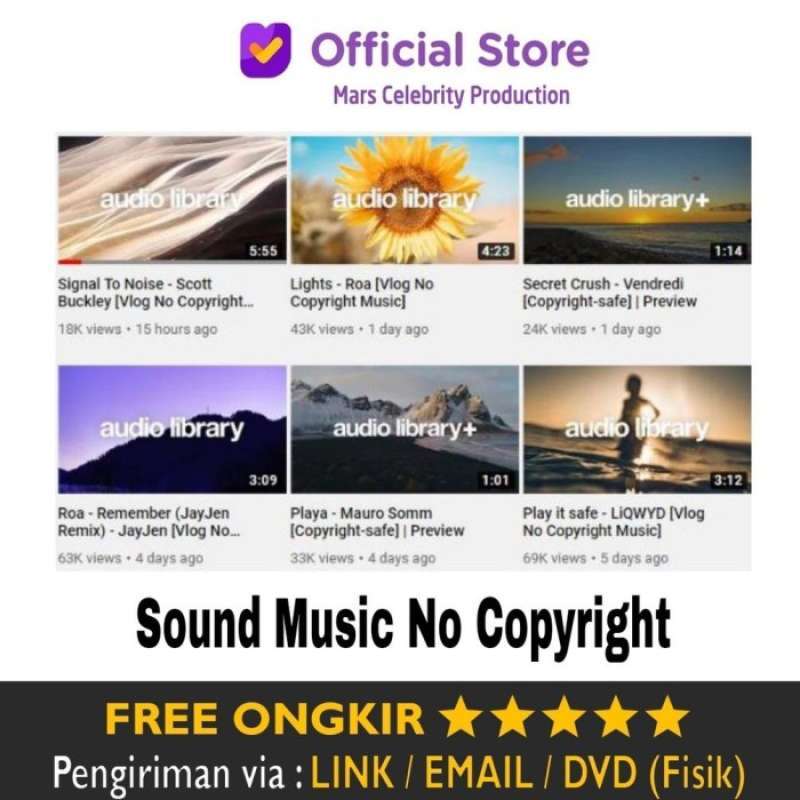 Jual Sound Music No Copyright For Backsound R Video Editing
