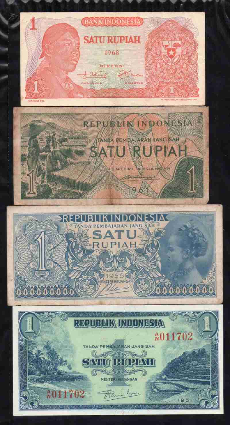 Promo Bl2318 Set 4 Lembar Berbeda 1 Rupiah Kondisi Sesuai Gambar Diskon ...