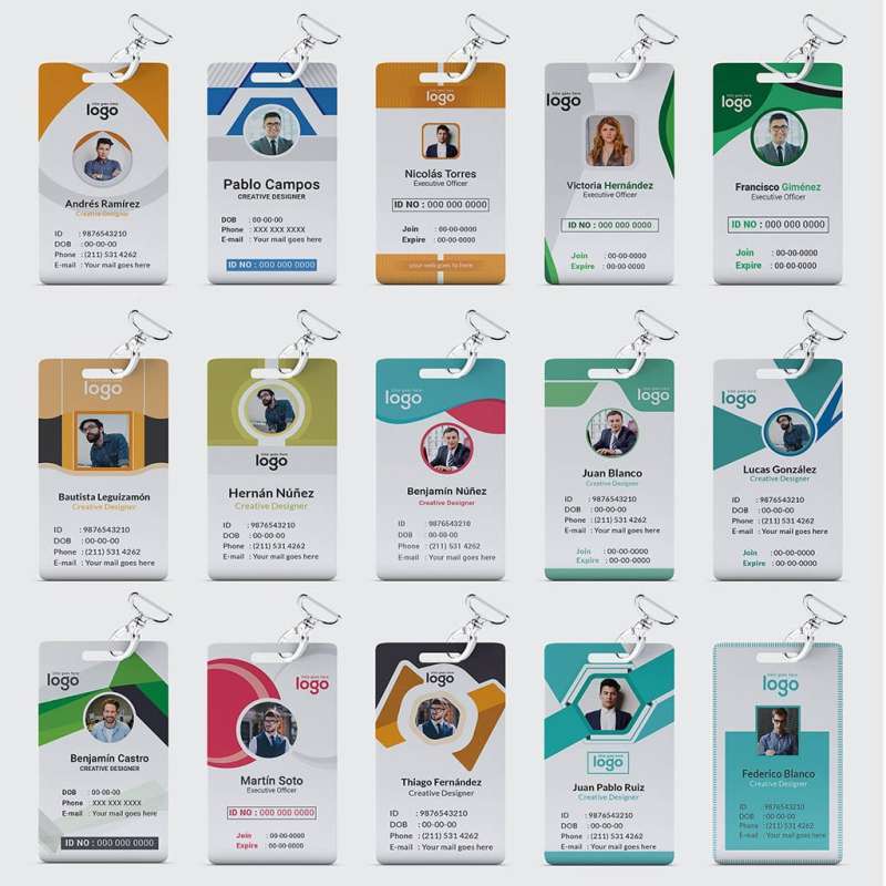 Jual 100+ Template Desain Psd ID Card Name Tag Kartu Nama Premium ...
