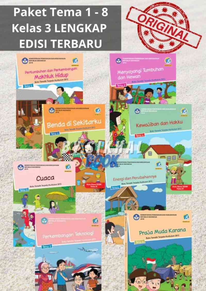 Jual Buku Tematik Sd Kelas 3 Tema 1 2 3 4 5 6 7 8 Dan Pai Revisi ...