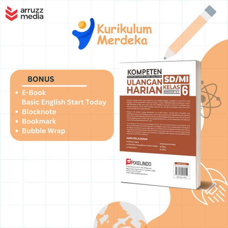 Jual Buku Kompeten Ulangan Harian Kurikulum Merdeka Kelas 6 Sd/mi Di ...